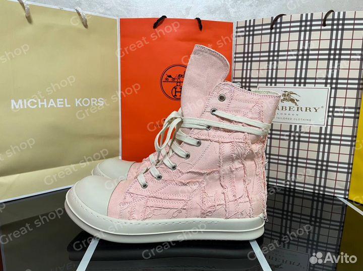 Кеды rick owens ramones slashed