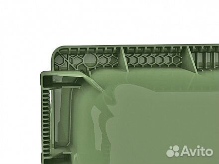 Контейнер для мусора 1100 л с крышкой на колесах