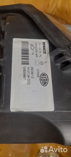 Фара передняя левая renault sandero