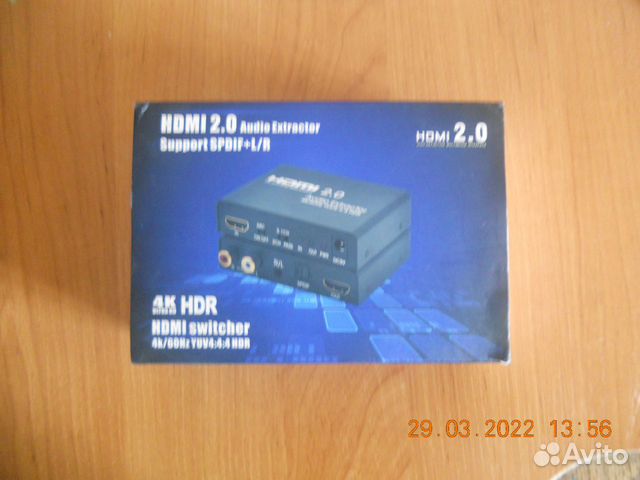 Аудиоадаптер с hdmi на spdif(оптика) и 