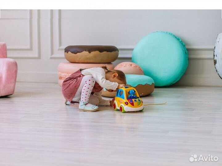 Паровозик ученого щенка Fisher Price