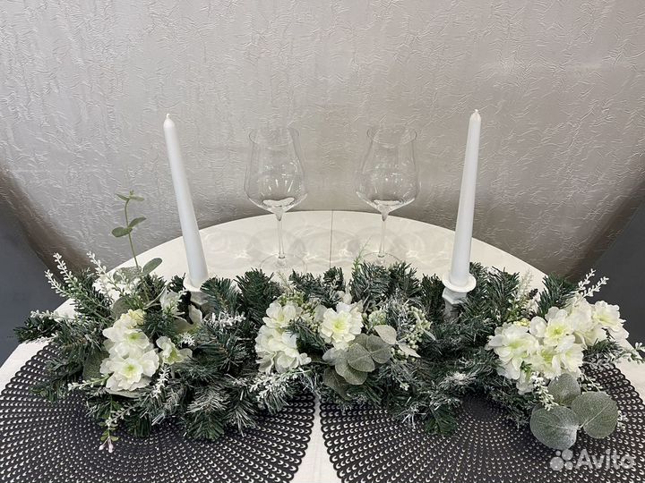 Новогодняя композиция на праздничный стол