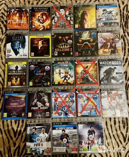 Игры для PS3 (34шт. в наличии)
