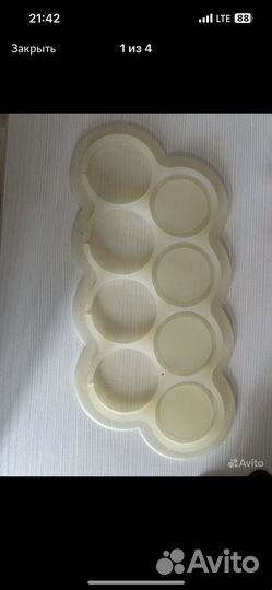 Форма силиконовая сердечки, погремушки