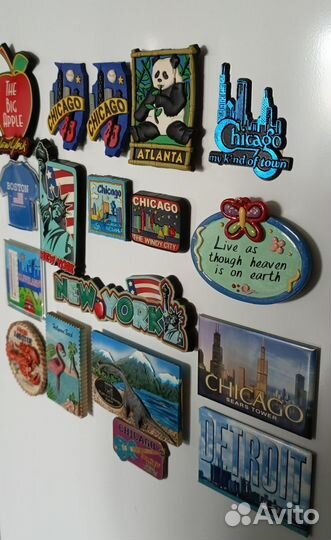 Магниты на холодильник США, Швейцария, Швеция