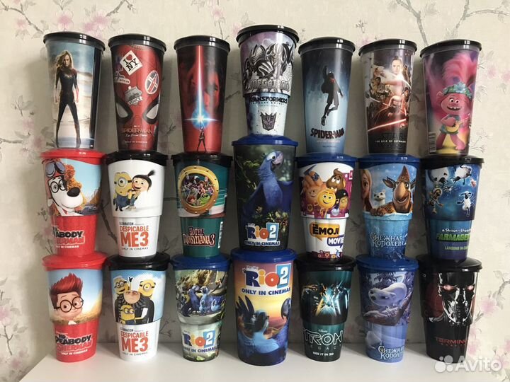 Стаканы из кинотеатра большой выбор