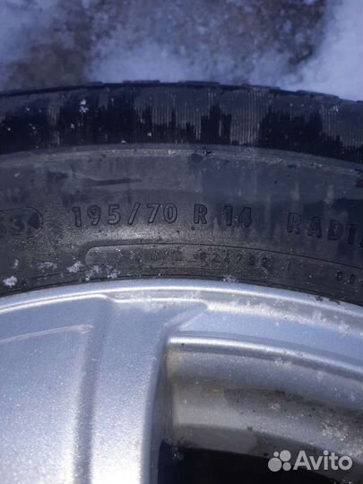 Диски литые r14 4x114,3,шины,колёса