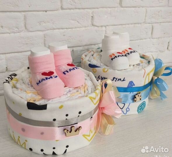 Торт из памперсов на выписку