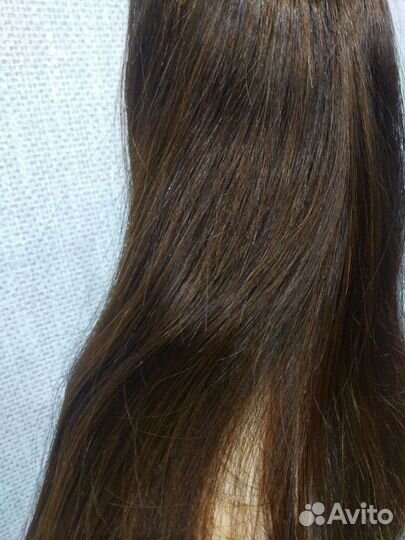 Хвост из натуральных волос