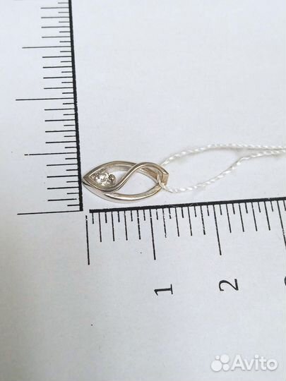 Подвеска с природным камнем Золото