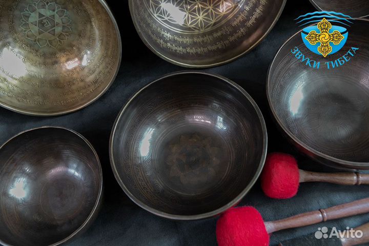 Набор тибетских поющих чаш nepal - 3