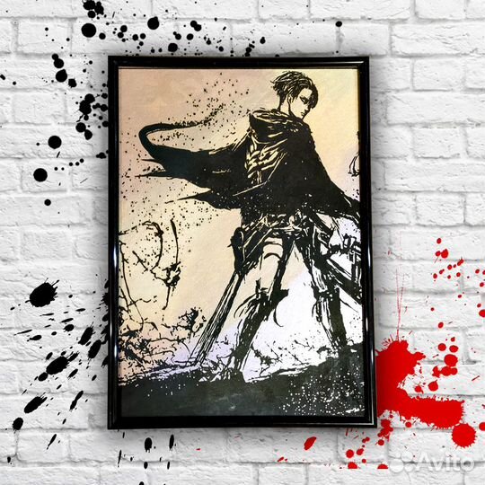 Картина. Атака Титанов. Леви Аккерман. Выживание