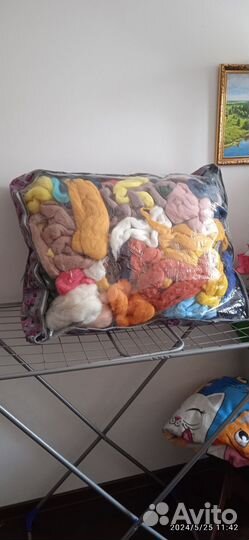 Шерсть для валяния много