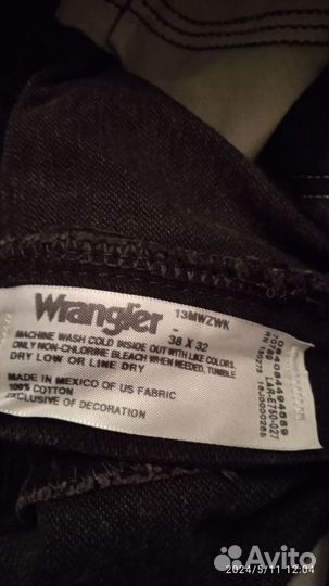 Мужские джинсы Wrangler 13 MWZ, черные