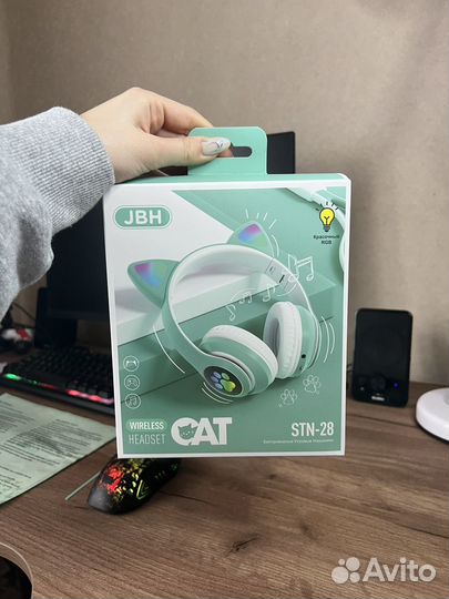 Наушники с кошачьими ушками