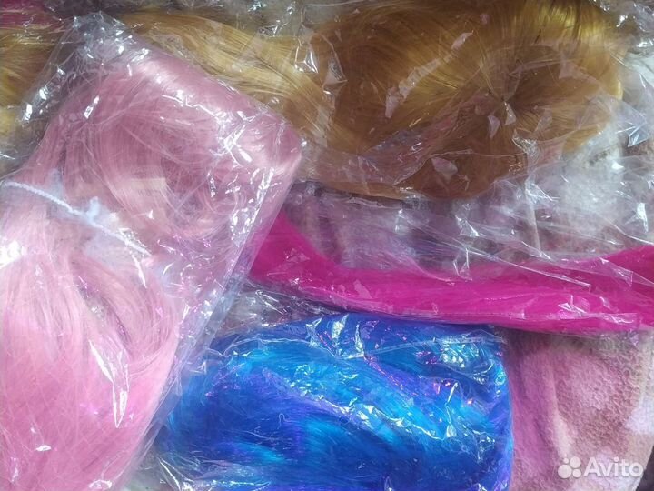 Парик для косплея цветной