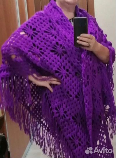 Шаль ручной работы