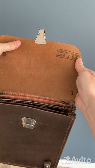 Кожаная сумка планшет офицерский СССР