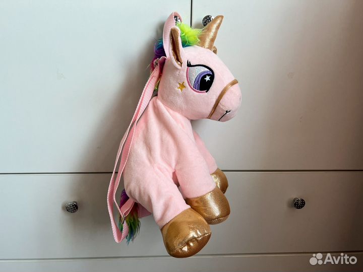 Рюкзак детский, для девочки, единорог