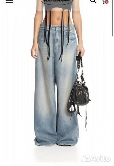 Джинсы you wanna oversize