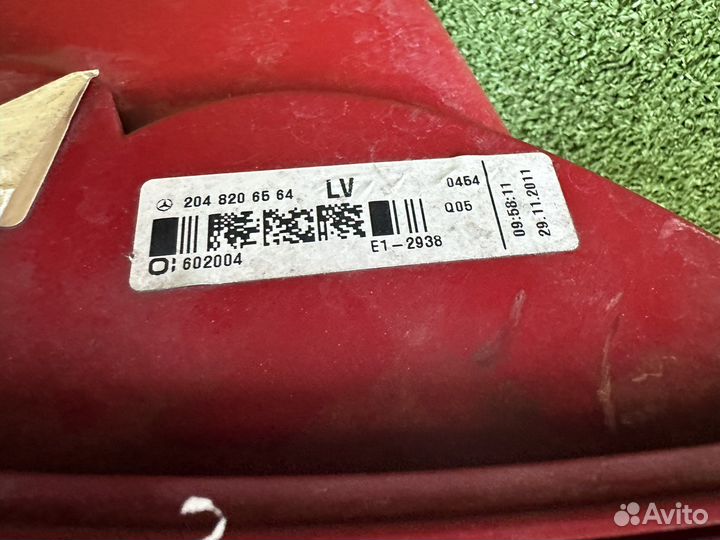 Задние фонари Мерседес W 204 Оригинал