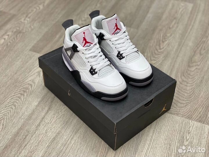 Кроссовки Air Jordan 4 Cement (36-45)