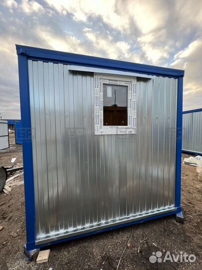 Бытовка блок контейнер вагончик 6*2,4 м, 2 окна