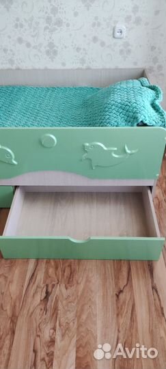 Детская кровать от 3 лет с бортикамом