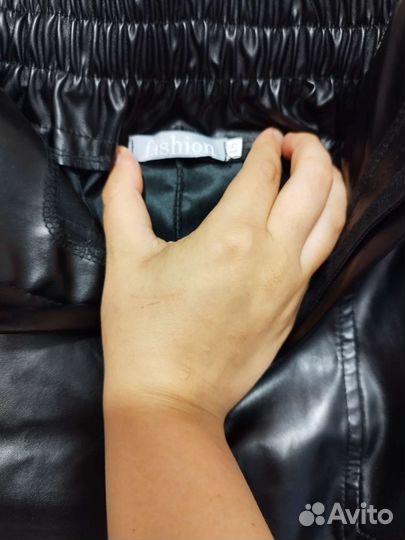 Брюки штаны из искусственной кожи