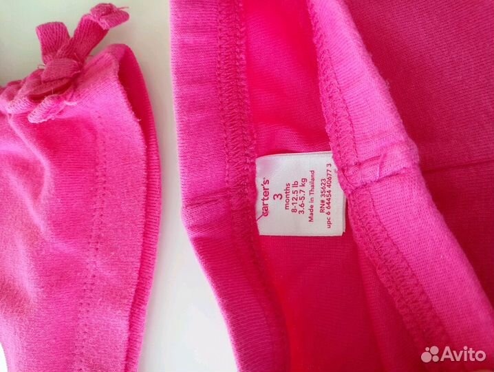 Фирменный костюм Carter's для девочки 3мес