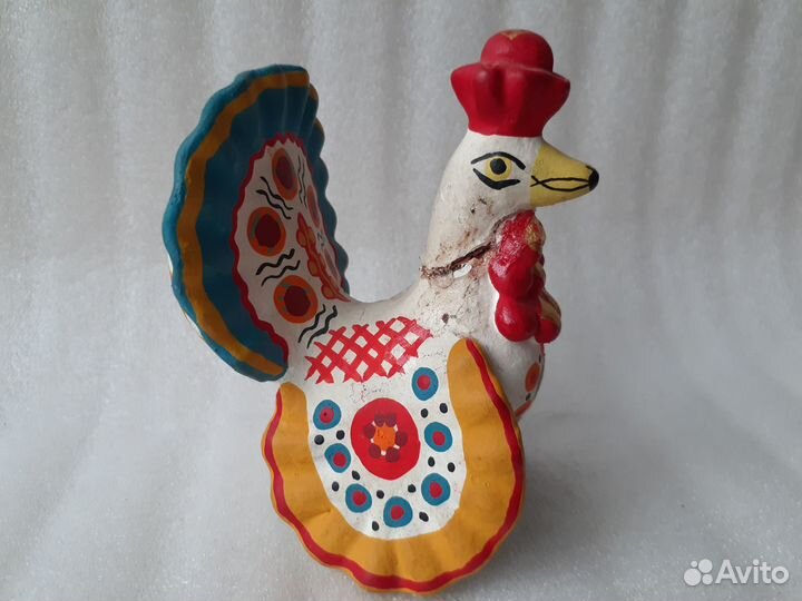 Дымковская Игрушка,Павлин Склейка