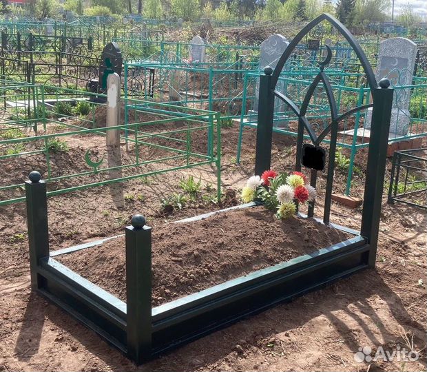 Изготовление металлической ограды на могилу