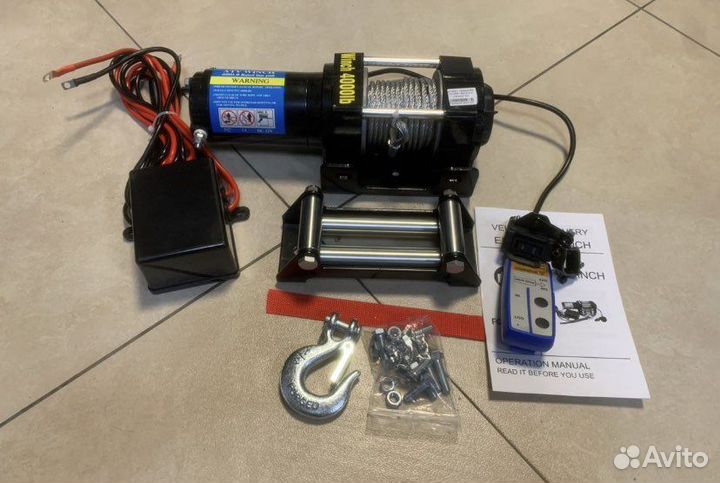 Лебедка электрическая 12V Electric Winch 4000lbs
