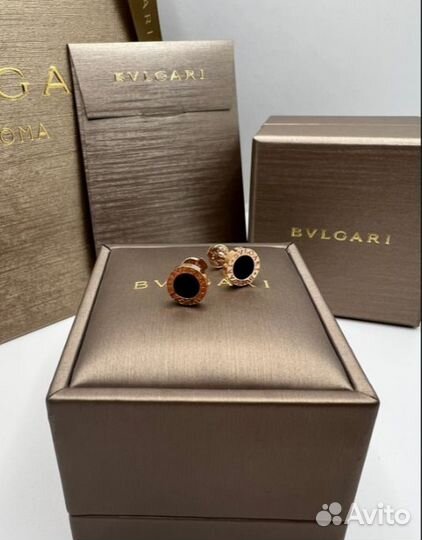 Серьги\пусеты (Bvlgari) булгари