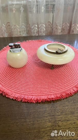 Пепельница и зажигалка оникс