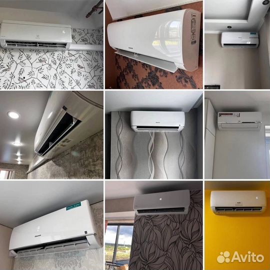 Установка сплит систем Монтаж кондиционеров