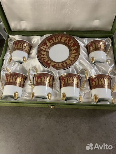 Кофейный сервиз новый в коробке китайский фарфор