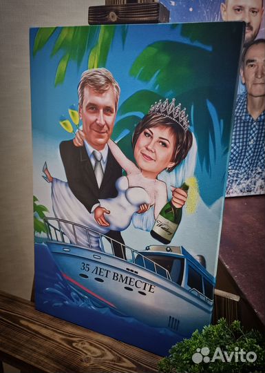 Портрет на холсте по фото