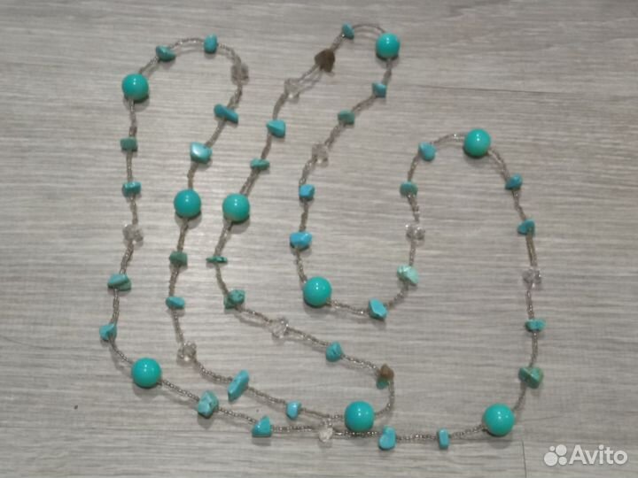 Бусы бирюза