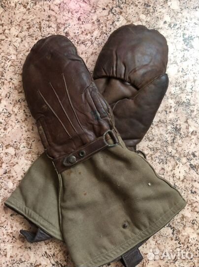 Перчатки,варежки советского летчика, меховые. ВОВ