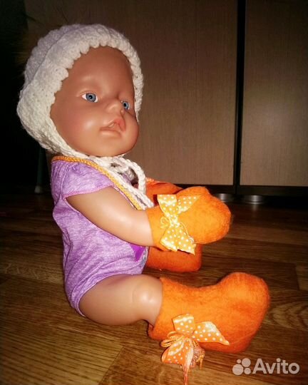 Валенки и варежки для Baby born (Беби борн, Беби б