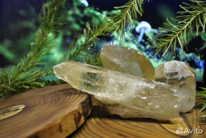 Кварц дымчатый, морион, горный хрусталь