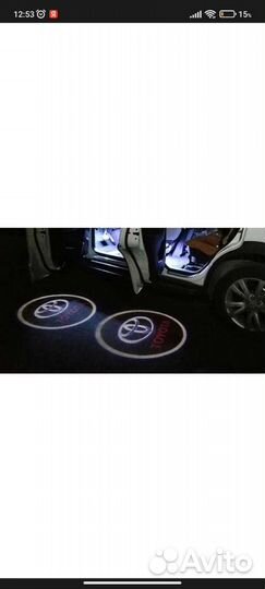 Подсветка в двери тойота