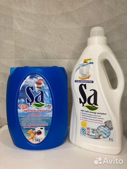 Жидкий гель порошок для стирки 5л и 3л 2шт