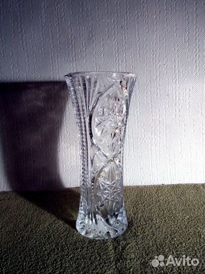 Хрустальная ваза для цветов СССР