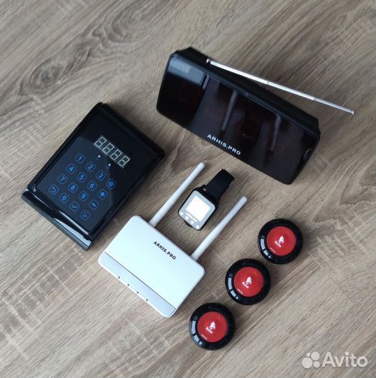 Кнопка вызова персонала, часы, табло, пуль, репите