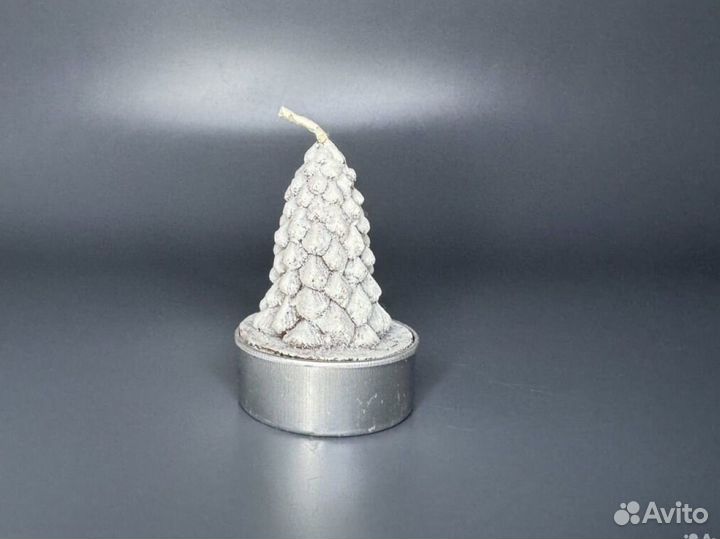 Новогодняя свеча елка интерьерная