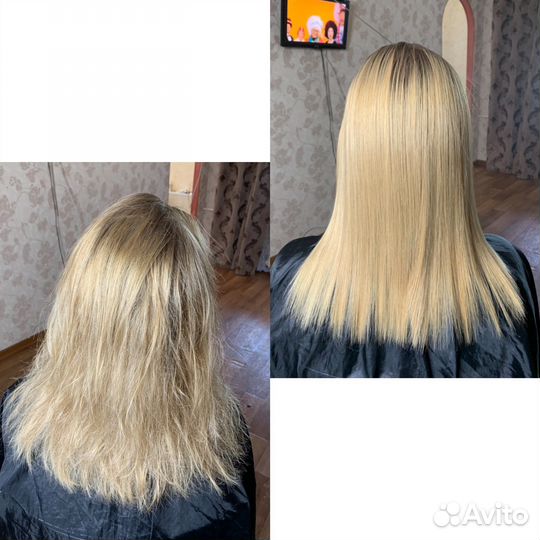 Кератиновое выпрямление волос, ботокс волос