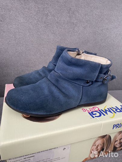 Ботинки для девочки, замша, р. 30-31