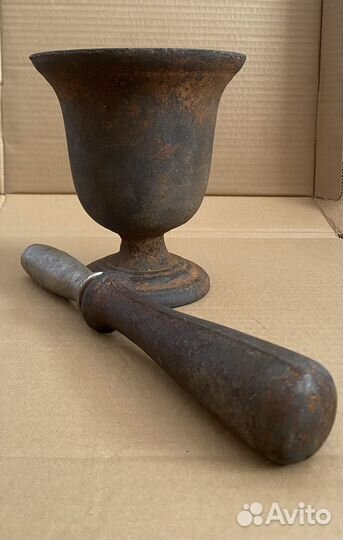 Ступа чугунная большая с пестиком